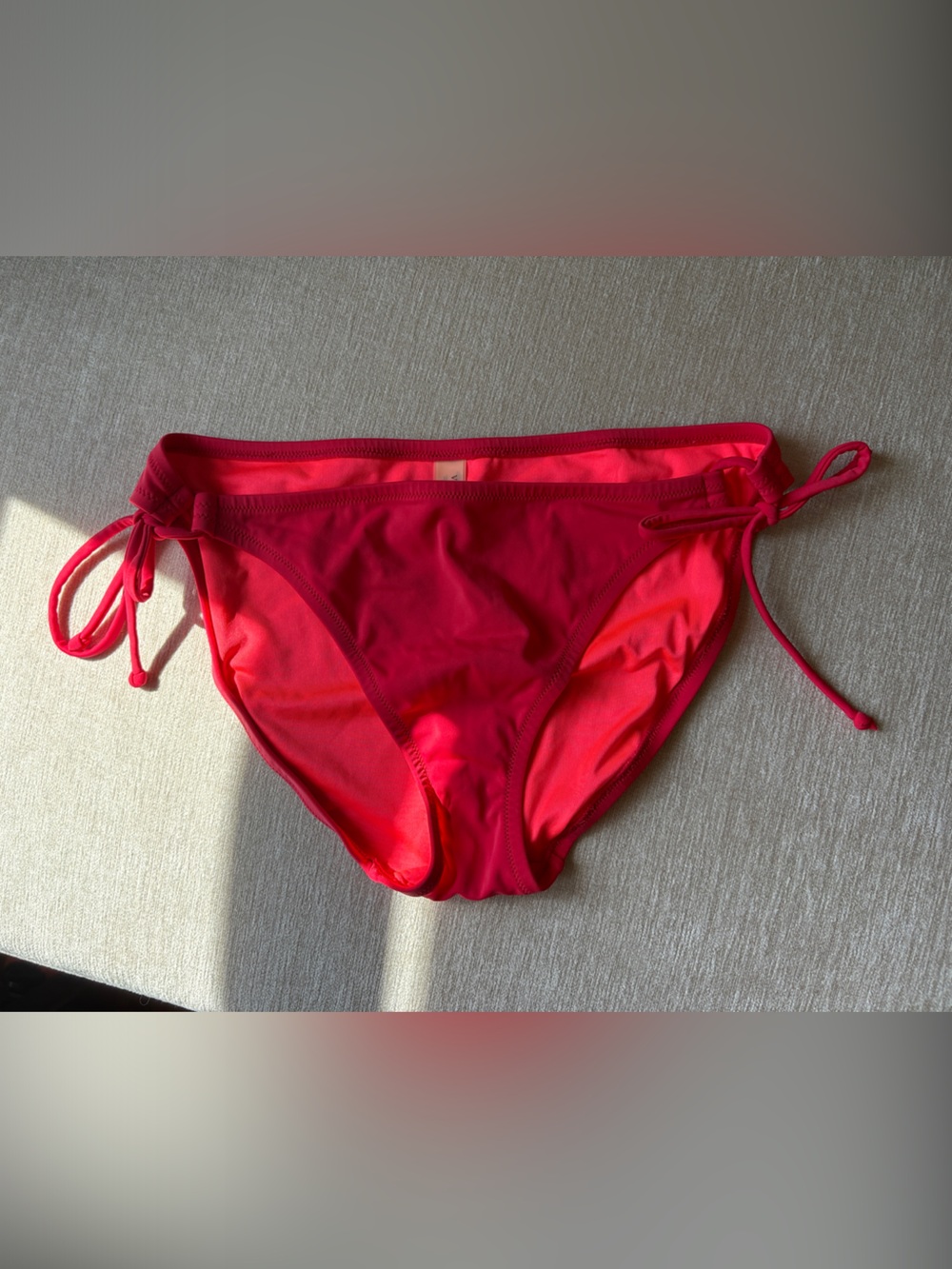 VS Bikini Bottom with Side Ties L - Pink